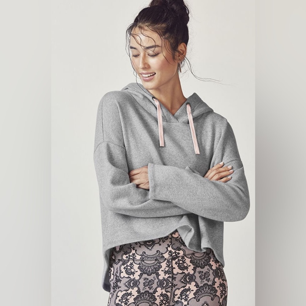 Fabletics Charlee Pullover Hoodie Grey Heather/Al… - image 1